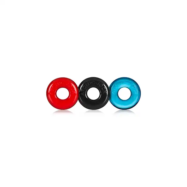 Oxballs - 3 Do-nut Rings. Zestaw 3 elastycznych ringów na penisa 