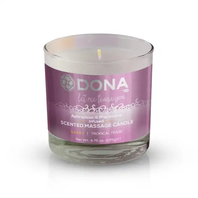 Dona - Scented Massage Candle Sassy Tropical Tease. Tropikalna świeca do masażu.