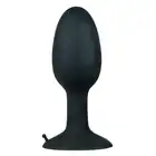 You2Toys - Backdoor Friend Large. Czarny plug analny z kuleczką w środku. Rozmiar L
