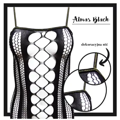 Livia Corsetti - Almas Black Decorative Thread. Rozmiar S-L