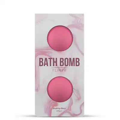 Dona - Bath Bomb Flirty Blushing Berry 140 g. Musujące kule do kąpieli.