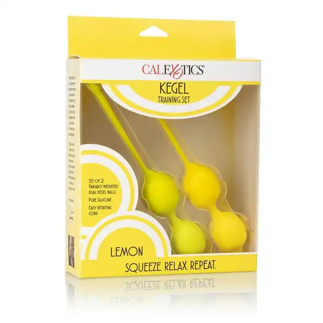 Calexotics - Lemon Training Set. Kulki gejszy w kształcie cytryny. Zestaw. 