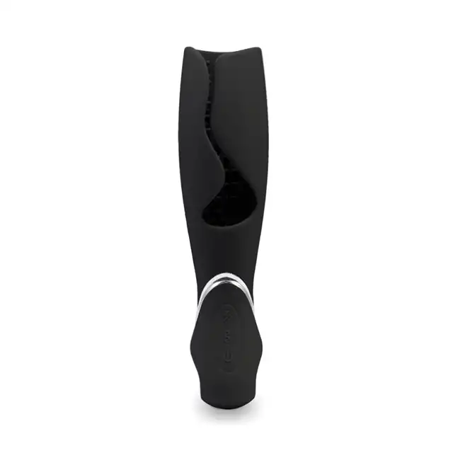 LoversPremium - Vulcan Masturbator Black. Czarny silikonowy masturbator. 