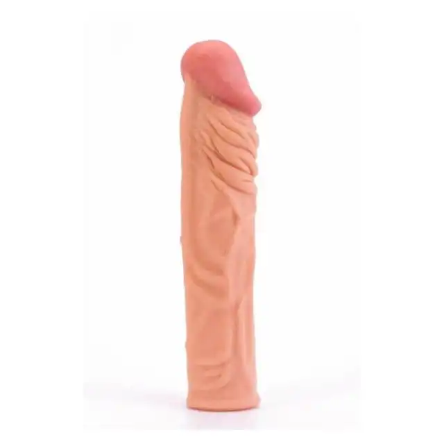 Lovetoy - Pleasure X-Tender 7.7.  Realistyczna przedłużka na penisa +5cm!
