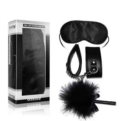 Lovetoy - Deluxe Bondage Kit. Zestaw z maską, piórkiem oraz kajdankami