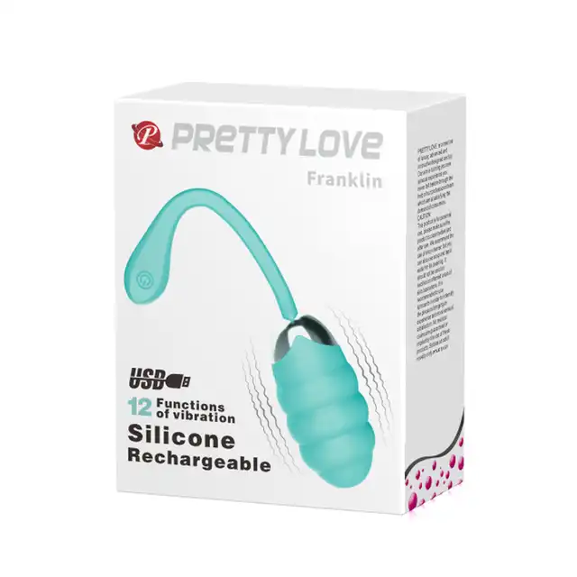 Pretty Love - Franklin. Wibrujące silikonowe jajeczko. 