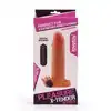 Lovetoy - Pleasure X-Tender Vibro ze stymulatorem łechtaczki. Nakładka na penisa!