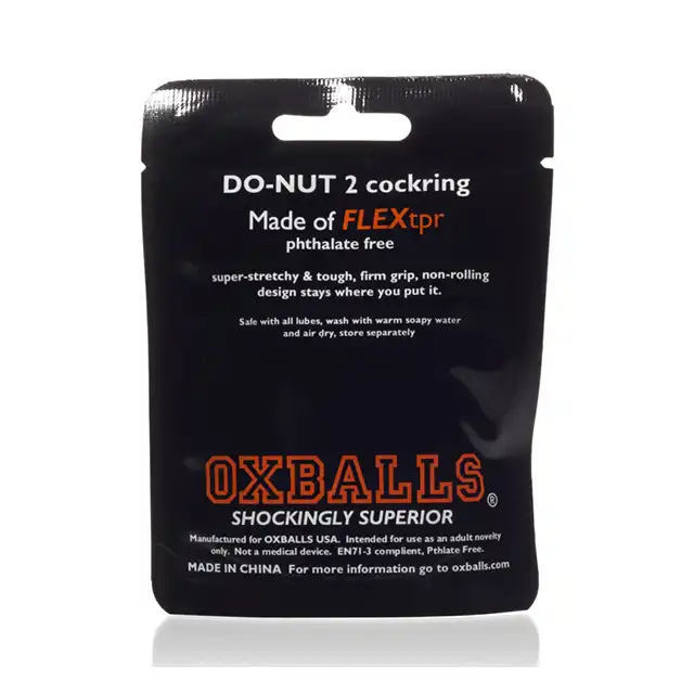 OxBalls - Do-Nut 2 Cockring Clear. Pierścień erekcyjny. 