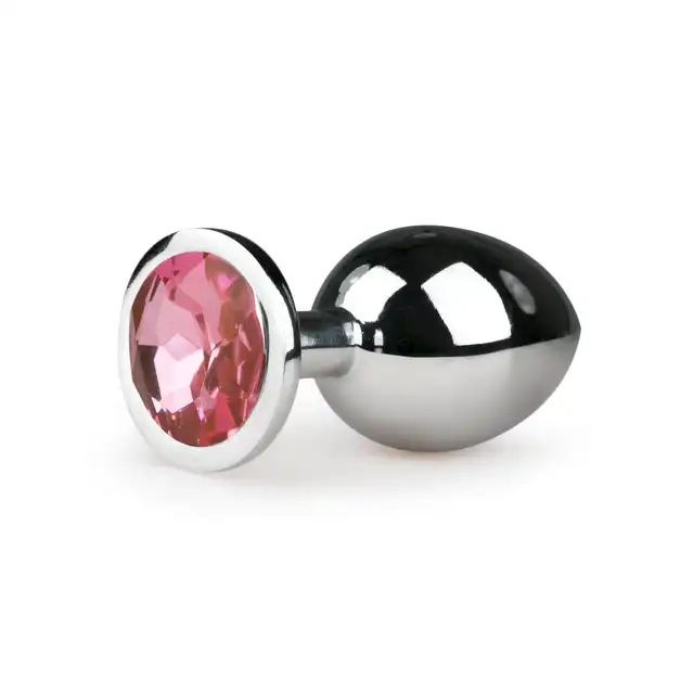 Easy Toys - Metal Butt Plug No 2. Metalowa zatyczka z akrylowym kryształkiem
