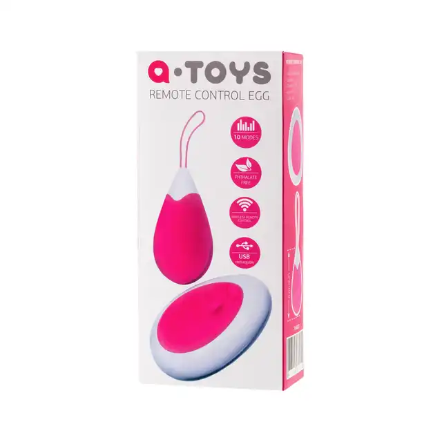 A-Toys - Remote Control Egg. Jajeczko wibrujące z pilotem. Silikon. 