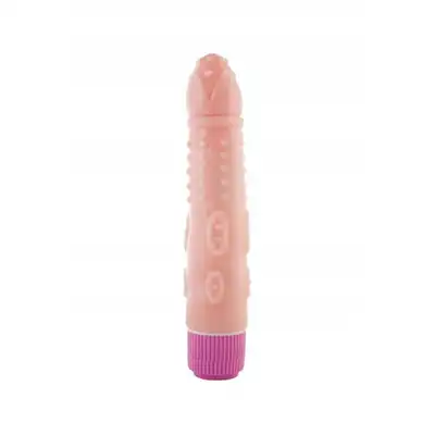 A-Toys - Multi-Speed Vibrator. Cielisty wibrator z tłoczeniami. 