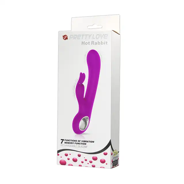 Pretty Love - Hot Rabbit. Wibrator ładowany na USB ze stymulatorem łechtaczki