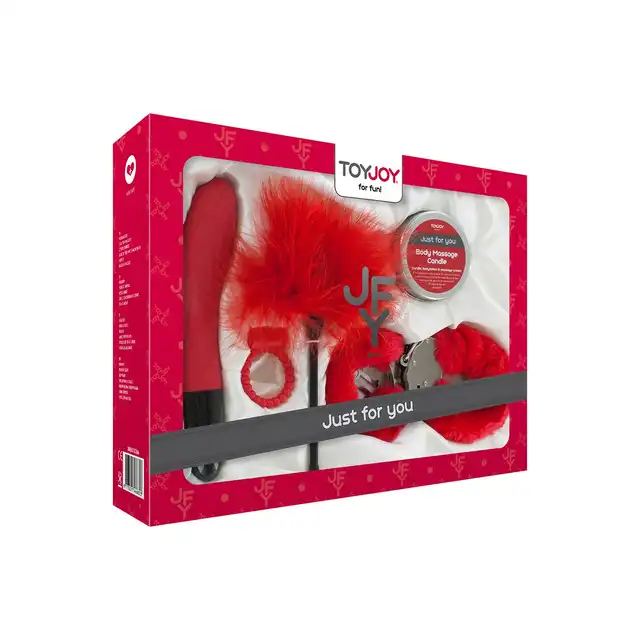 ToyJoy - Just 4 You Luxe Box 4 Red. 5 częściowy zestaw erotyczny