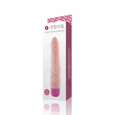 A-Toys - Multi-Speed Vibrator. Cielisty wibrator z tłoczeniami. 