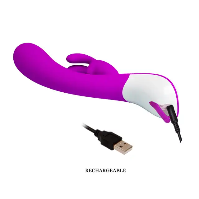 Pretty Love - Harlan USB. Wibrator z uroczym stymulatorem łechtaczki