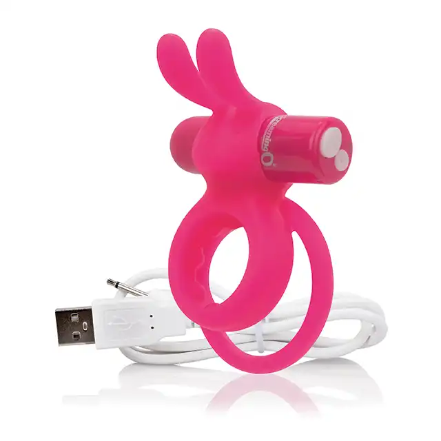 The Screaming O - Charged Ohare Rabbit . Podwójny silikonowy ring na penisa. Mocne wibracje