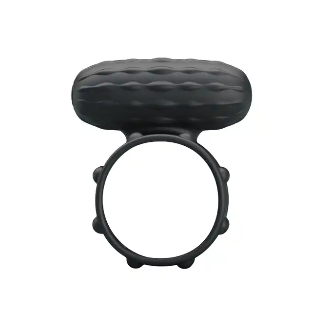 Pretty Love - Osborn. Czarny silikonowy ring z mocnymi wibracjami