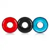 Oxballs - 3 Do-nut Rings. Zestaw 3 elastycznych ringów na penisa 