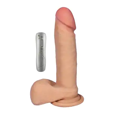 Loveclonex - Hefajstos Cyberskin. Wibrator z rotacjami. Cyberskóra. 20,5 cm. 