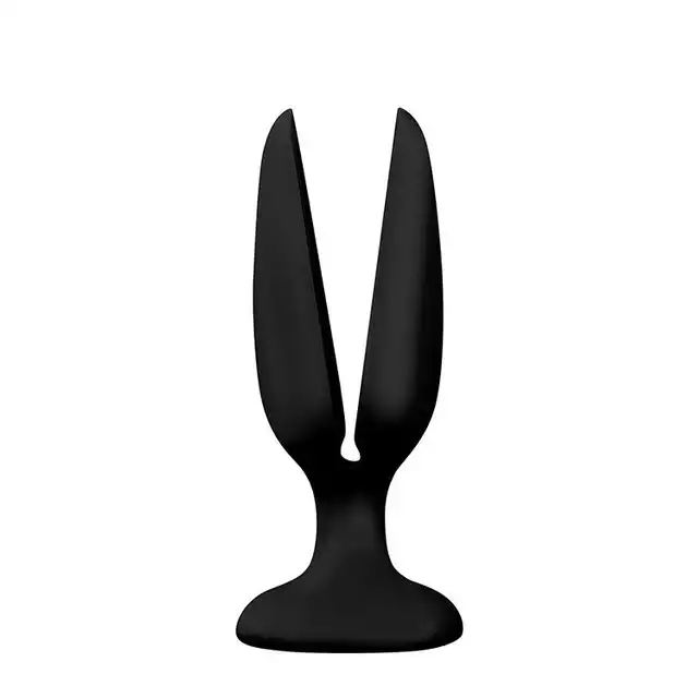 Dream Toys - Super Plug. Menzstuff. Flower Butt Plug 15 cm. Czarny. Rozkwitający.