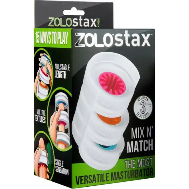 Zolo - Stax Mix N' Match. Unikalny masturbator aż 7 możliwości!