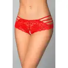 Softline - Shorts 2478 Red S/M.  Czerwone koronkowe figi.