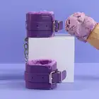 Ouch! - Plush Leather Ankle Cuffs. Skórzane kajdanki z miękkim pluszem. 