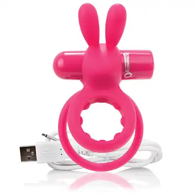The Screaming O - Charged Ohare Rabbit . Podwójny silikonowy ring na penisa. Mocne wibracje