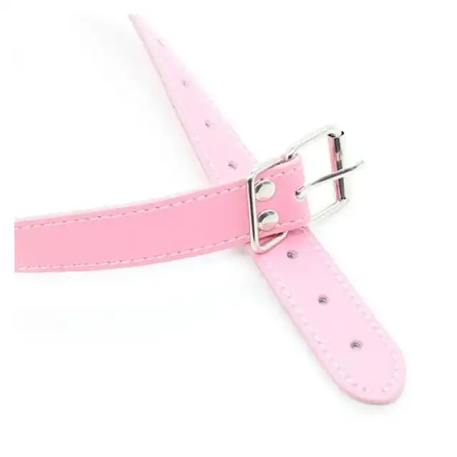 Toyz4Lovers - Easy Belt Gag Pink. Różowy knebel do zagryzania. 