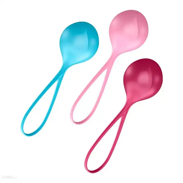 Satisfyer Balls - Progresywne kulki gejszy z gładkiego silikonu.