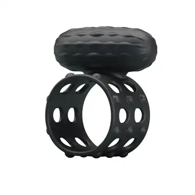 Pretty Love - Osborn. Czarny silikonowy ring z mocnymi wibracjami