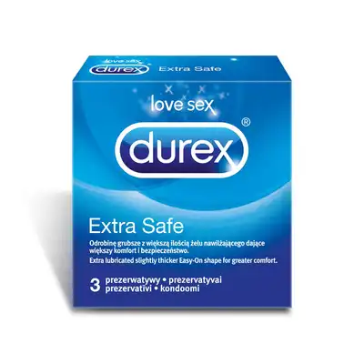 Prezerwatywy Durex Extra Safe. 3 szt