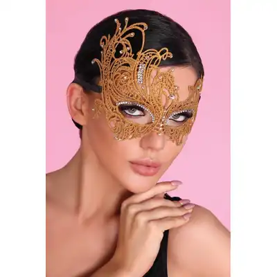 Livia Corsetti - Mask Golden LC0011. Złota, uwodzicielska maska. 