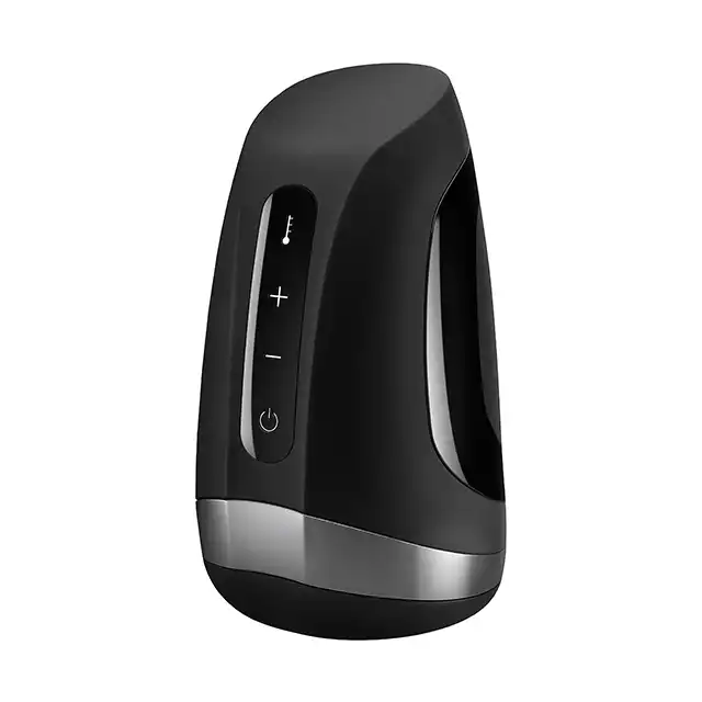 Satisfyer - Men Masturbator Heat Vibration. Masturbator na USB z funkcją ogrzewania do 40 stopni Celsjusza