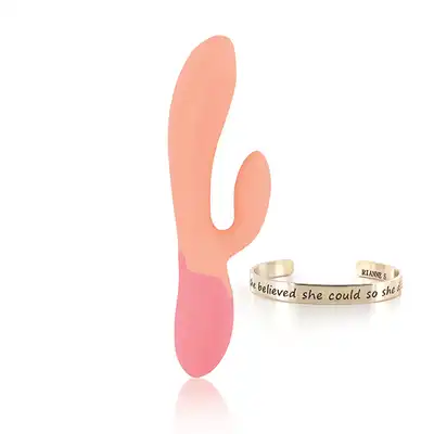 Rianne S - Xena Rabbit Vibrator. Silikonowy wibrator ze stymulatorem łechtaczki