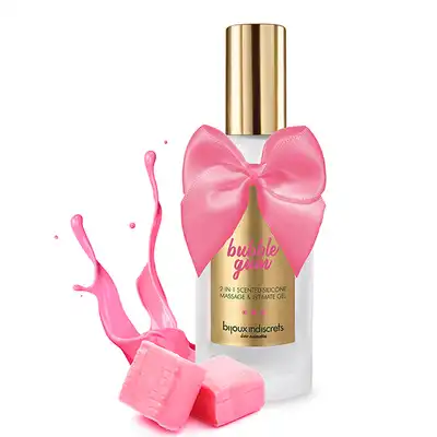 Bijoux Indiscrets - Bubblegum 2 in 1 Silicone Massage &amp; Intimate Gel. Żel do masażu i lubrykant. 