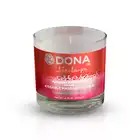 Dona - Scented Massage Candle Kissable Strawberry. Świeca do masażu z feromonami. 