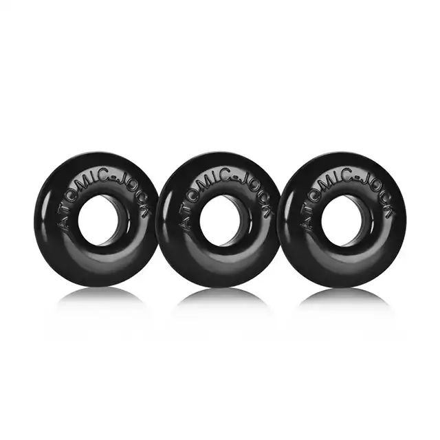 OxBalls - Ringer Of Do-Nut 1 3-Pack Black. Zestaw 3 ringów erekcyjnych. 
