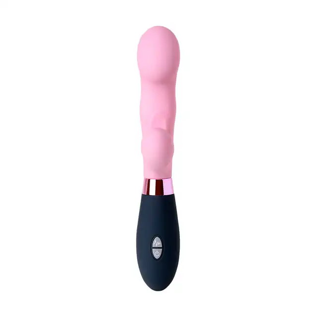 Eromantica - Ornelia Vibrator Silicone. Wibrator ze stymulatorem łechtaczki. 