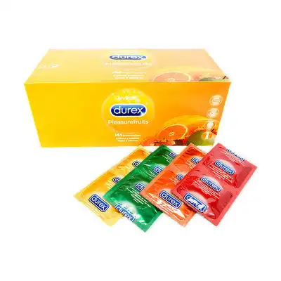 Durex Pleasure Fruits x4 sztuki: Banan 1x, Pomarańczax1, Jabłko x1, Truskawka x1- Najlepszy wybór w super cenie.