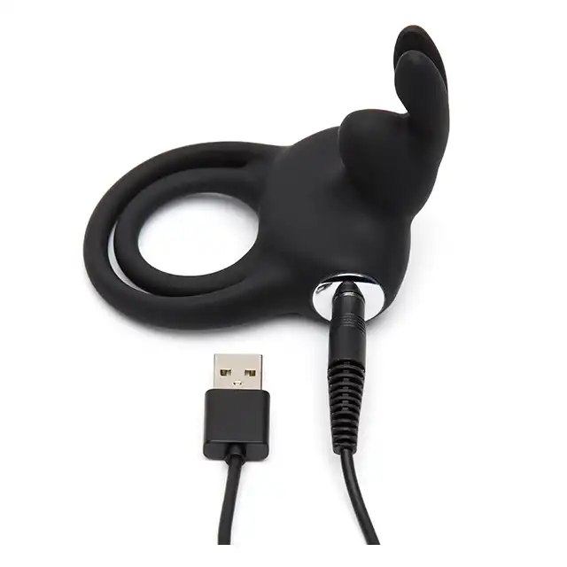 Happy Rabbit - Stimulating Ring Rabbis Love USB. Wibrujący pierścień erekcyjny.