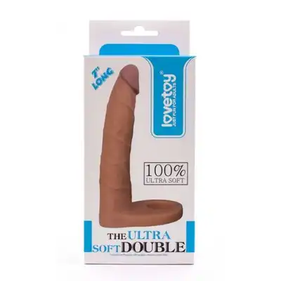 Lovetoy - The Ultra Soft Double 7. Nakładka z cyber skóry na penisa +5 cm