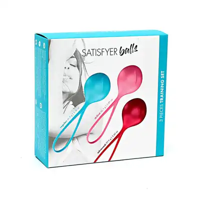 Satisfyer Balls - Progresywne kulki gejszy z gładkiego silikonu.