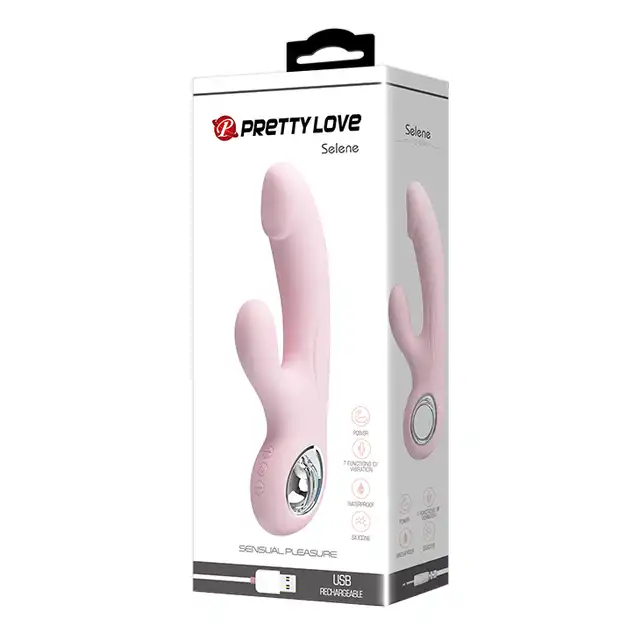  Pretty Love - Selene Pink. Uroczy wibrator ze stymulacją łechtaczki