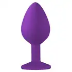 Emotions Cutie Medium Purple Blue Crystal. Silikonowa wtyczka analna. 