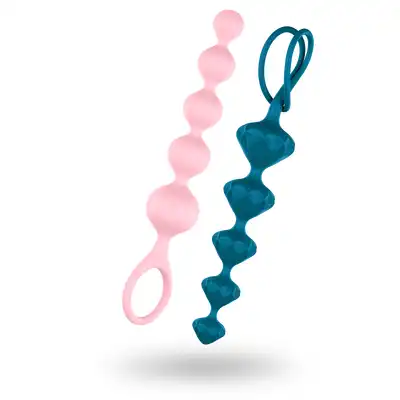 Satisfyer Beads - Silikonowe kulki analne  2 szt.