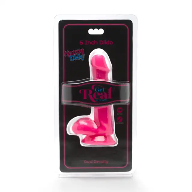 Toy Joy - Happy Dick 6". Różowe dildo z przyssawką 15 cm 