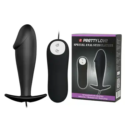 Pretty Love - Anal Stimulation. Plug analny z wibracjami i pilotem przewodowym