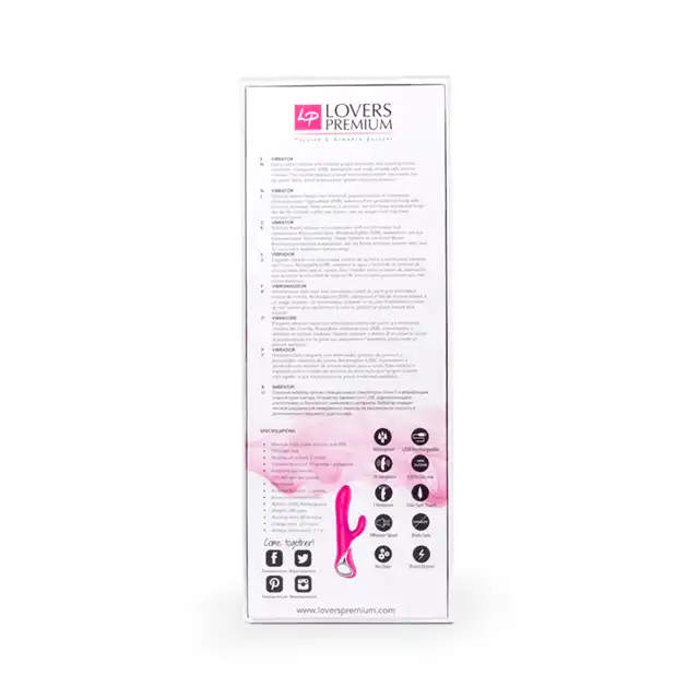 LoversPremium - Venus Vibrator Pink. Rotujący wibrator. Silikon.