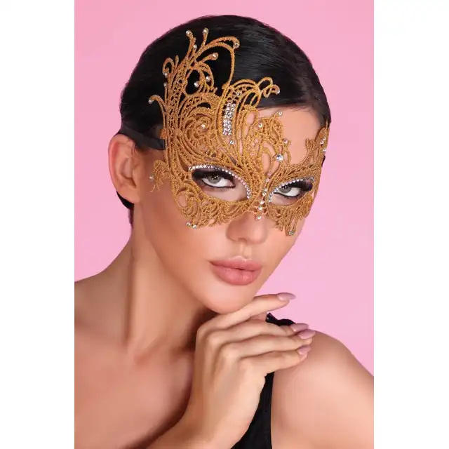 Livia Corsetti - Mask Golden LC0011. Złota, uwodzicielska maska. 